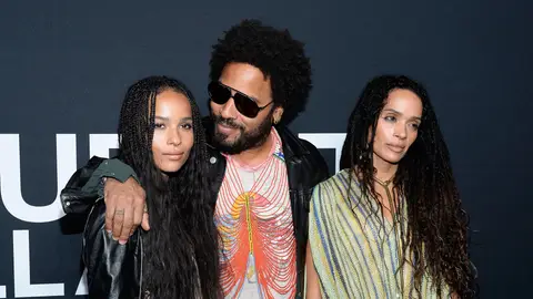 Zoe Kravitz con sus padres Lenny Kravitz y Lisa Bonet Zoe Kravitz con sus padres Lenny Kravitz y Lisa Bonet