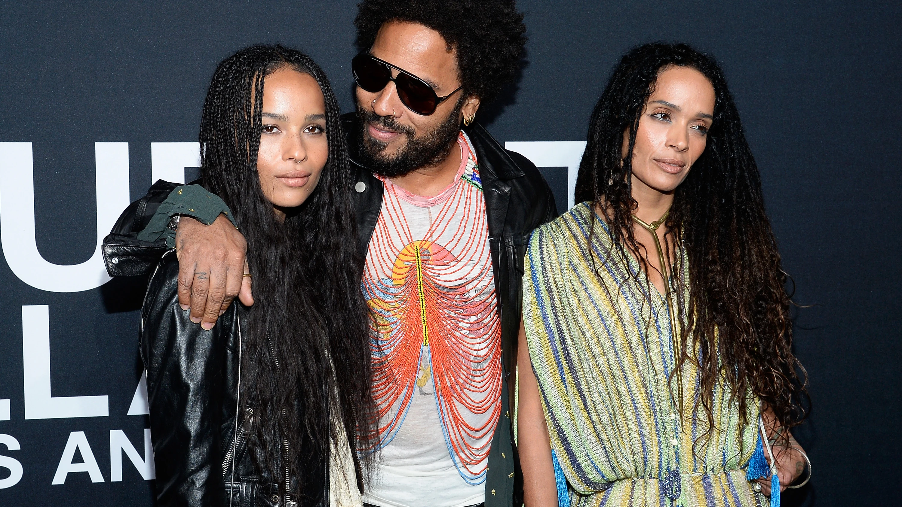 Zoe Kravitz con sus padres Lenny Kravitz y Lisa Bonet Zoe Kravitz con sus padres Lenny Kravitz y Lisa Bonet