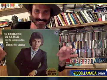 Leiva muestra a Pablo Motos las mayores rarezas de su colección de discos Leiva muestra a Pablo Motos las mayores rarezas de su colección de discos