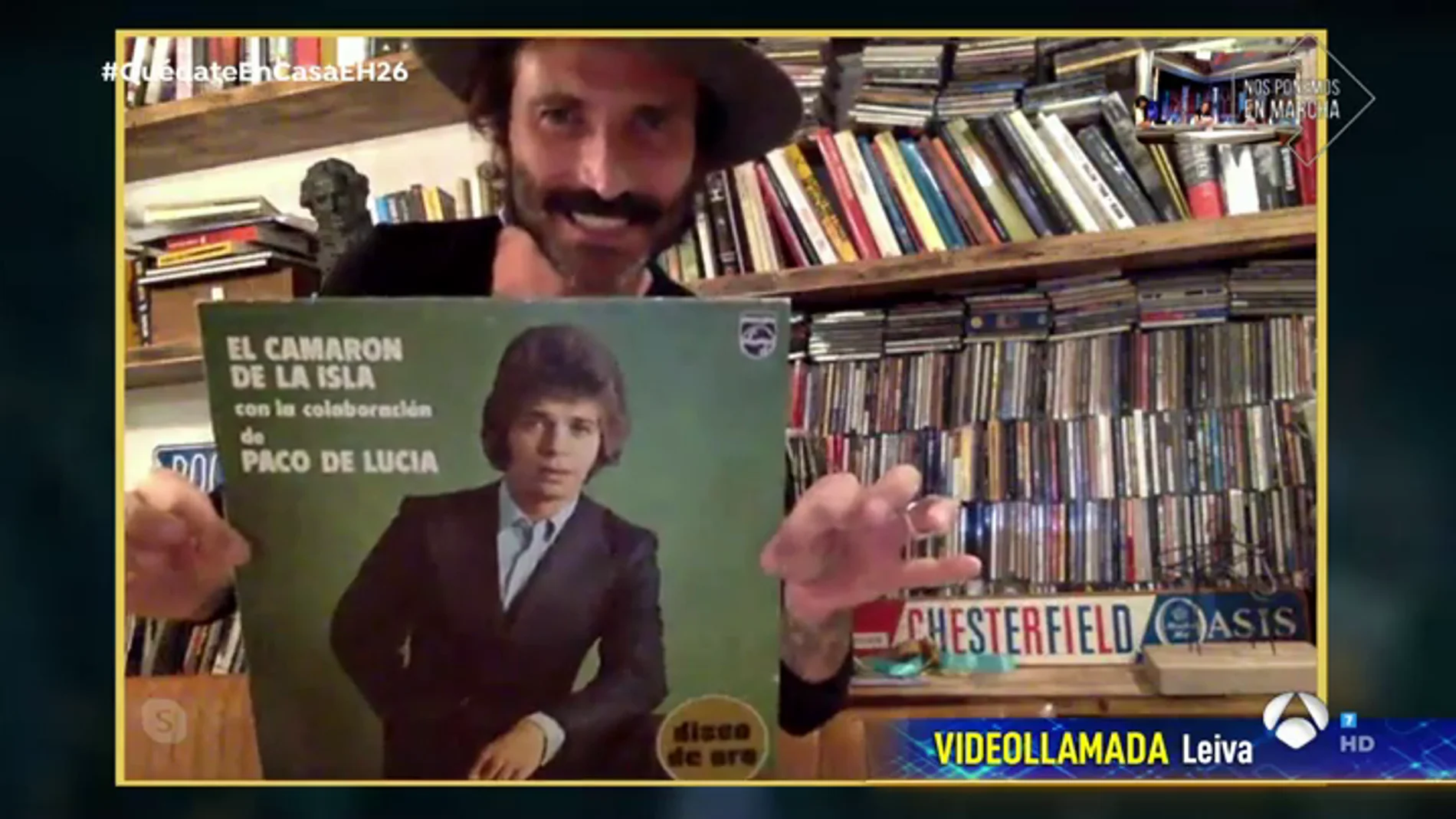 Leiva muestra a Pablo Motos las mayores rarezas de su colección de discos