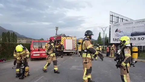 Incendio en Sabiñángo. Incendio en Sabiñángo.