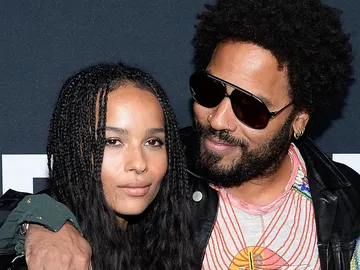 Zoe Kravitz y su padre el cantante Lenny Kravitz Zoe Kravitz y su padre el cantante Lenny Kravitz