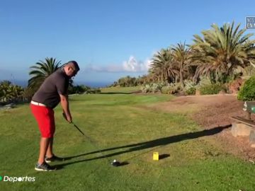 Cristian Siverio, el primer golfista que vuelve a un campo tras el confinamiento: "Tenía bastante ansias por salir"
