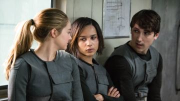 Shailene Woodley y Zoe Kravitz en 'Divergente'