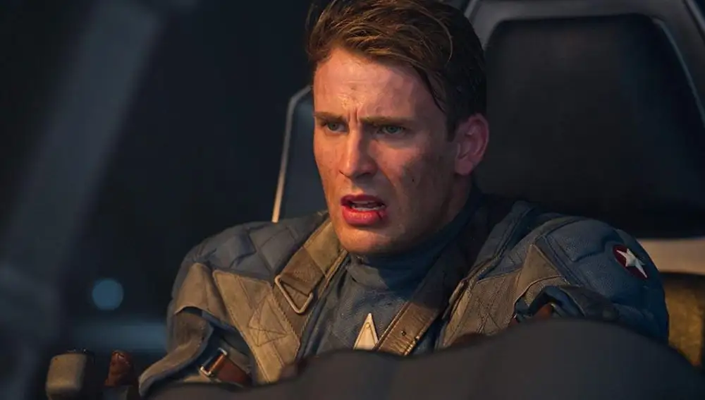 Chris Evans como Capitán América en 'El primer vengador'