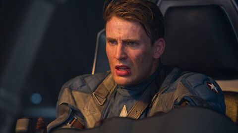 Chris Evans como Capitán América en 'El primer vengador'