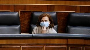 La vicepresidenta primera del Gobierno, Carmen Calvo