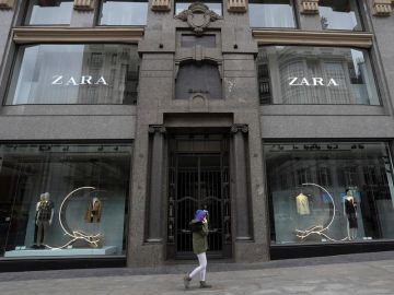 Tienda de ZARA en la Gran Vía de Madrid.