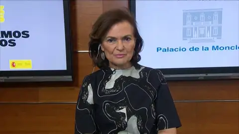 Carmen Calvo anuncia que la prórroga del estado de alarma no será la última: "Necesitaremos algunas semanas más" Carmen Calvo anuncia que la prórroga del estado de alarma no será la última: "Necesitaremos algunas semanas más"
