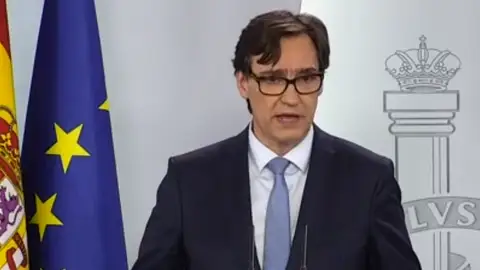 Salvador Illa, Ministro de Sanidad Salvador Illa, en rueda de prensa.