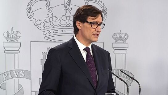 Salvador Illa en rueda de prensa