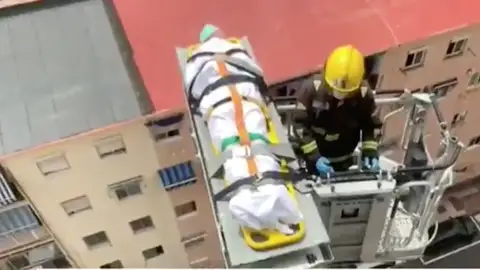 Rescate a un anciano en Málaga Rescate a un anciano en Málaga
