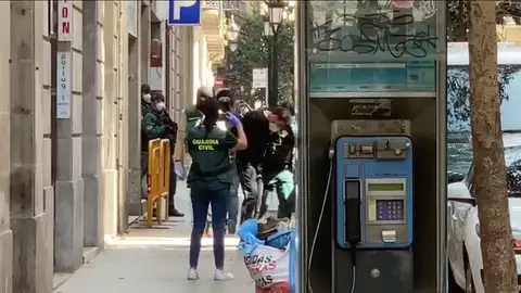 El momento de la detención del presunto terrorista El momento de la detención del presunto terrorista