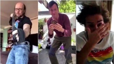 Los cómicos de 'Me resbala' se lían a golpes en un divertidísimo vídeo durante el confinamiento