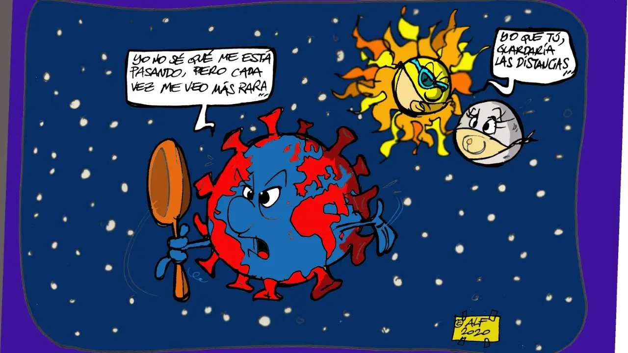 Viñeta gráfica por el coronavirus Viñeta gráfica por el coronavirus