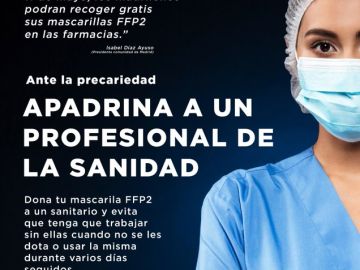 'Apadrina a un profesional de la sanidad madrileña' 