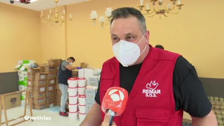 Las ONG de reparto de comidas, desbordadas en Madrid por el coronavirus