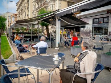 Vista de una terraza de Santander 