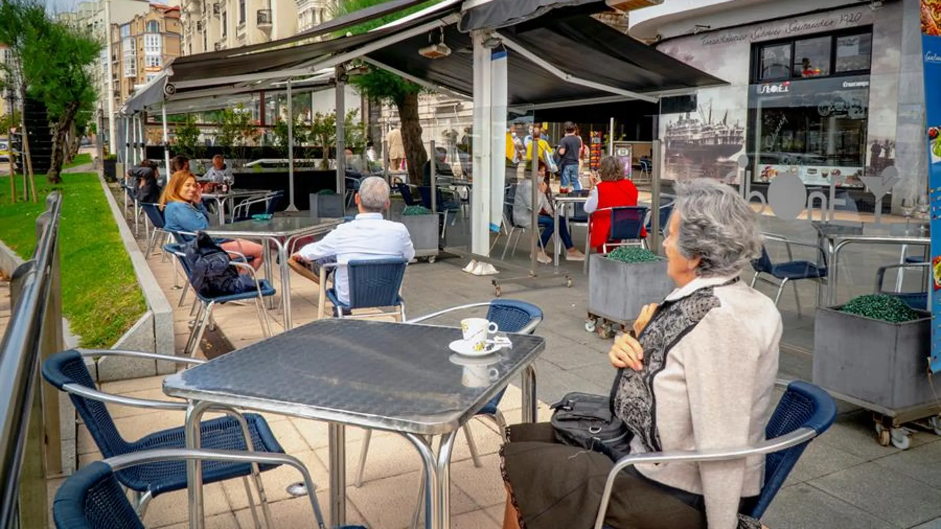 Vista de una terraza de Santander Vista de una terraza de Santander