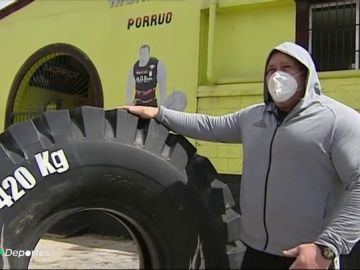 Juan Carlos Heredia 'El Porrúo', el hombre más fuerte de España, regresa a los entrenamientos