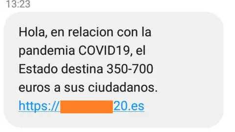 SMS fraudulento SMS fraudulento