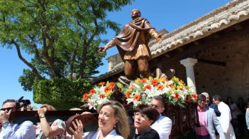 Esta imagen de celebración de San Isidro Labrador no se podrá ver este año en la ermita de Alarcos