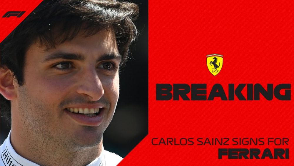 Carlos Sainz, nuevo piloto de Ferrari