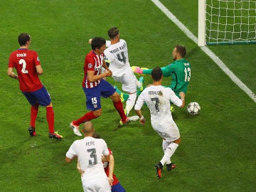 Sergio Ramos y su gol a Oblak
