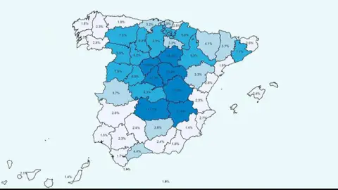 Mapa de la inmunidad en provincias Mapa de la inmunidad en provincias