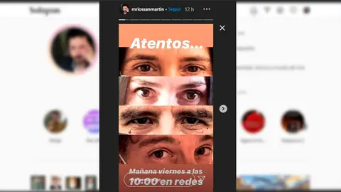 Manuel Ríos San Martín advertía en su story que tenía una sorpresa preparada Manuel Ríos San Martín advertía en su story que tenía una sorpresa preparada