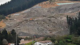 Vista del vertedero de Zaldibar (Bizkaia) Vista del vertedero de Zaldibar (Bizkaia)