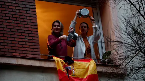 Caceroladad en Madrid contra la gestión del Gobierno Caceroladad en Madrid contra la gestión del Gobierno
