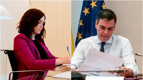 Isabel Díaz Ayuso y Pedro Sánchez Isabel Díaz Ayuso y Pedro Sánchez