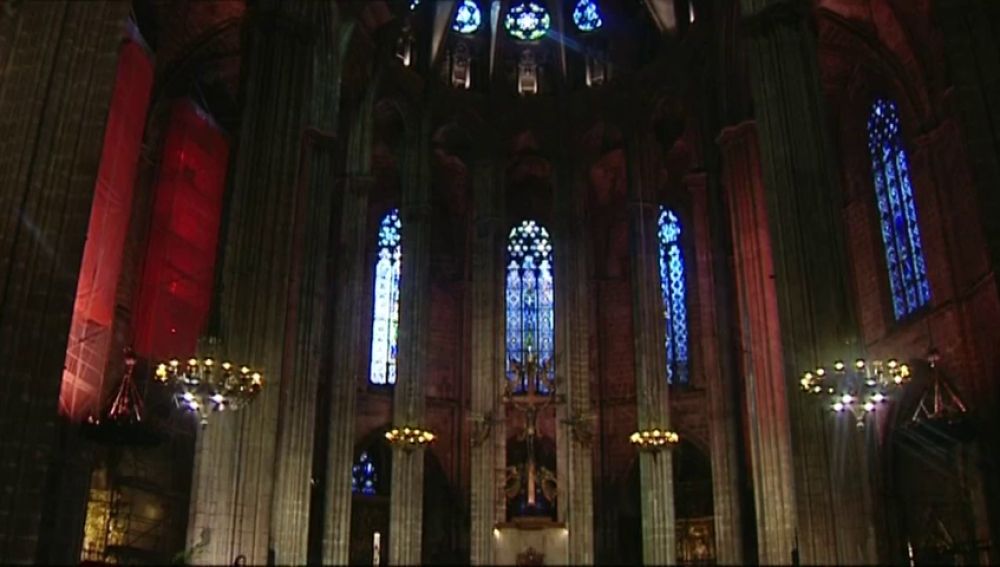 Primera Misa en la Catedral de Barcelona desde el estado de alarma por coronavirus