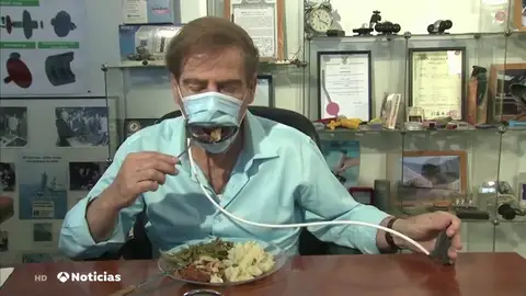 La mascarilla con la que se puede comer MASCARILLA COMER.