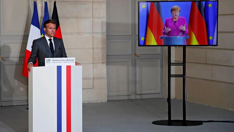 Macron y Merkel Macron y Merkel