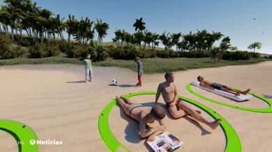 Crean un aro que permite respetar la distancia de seguridad en la playa estas vacaciones de verano 