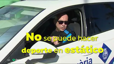 Los Mossos avisan a los deportistas de la Barceloneta Los Mossos avisan a los deportistas de la Barceloneta