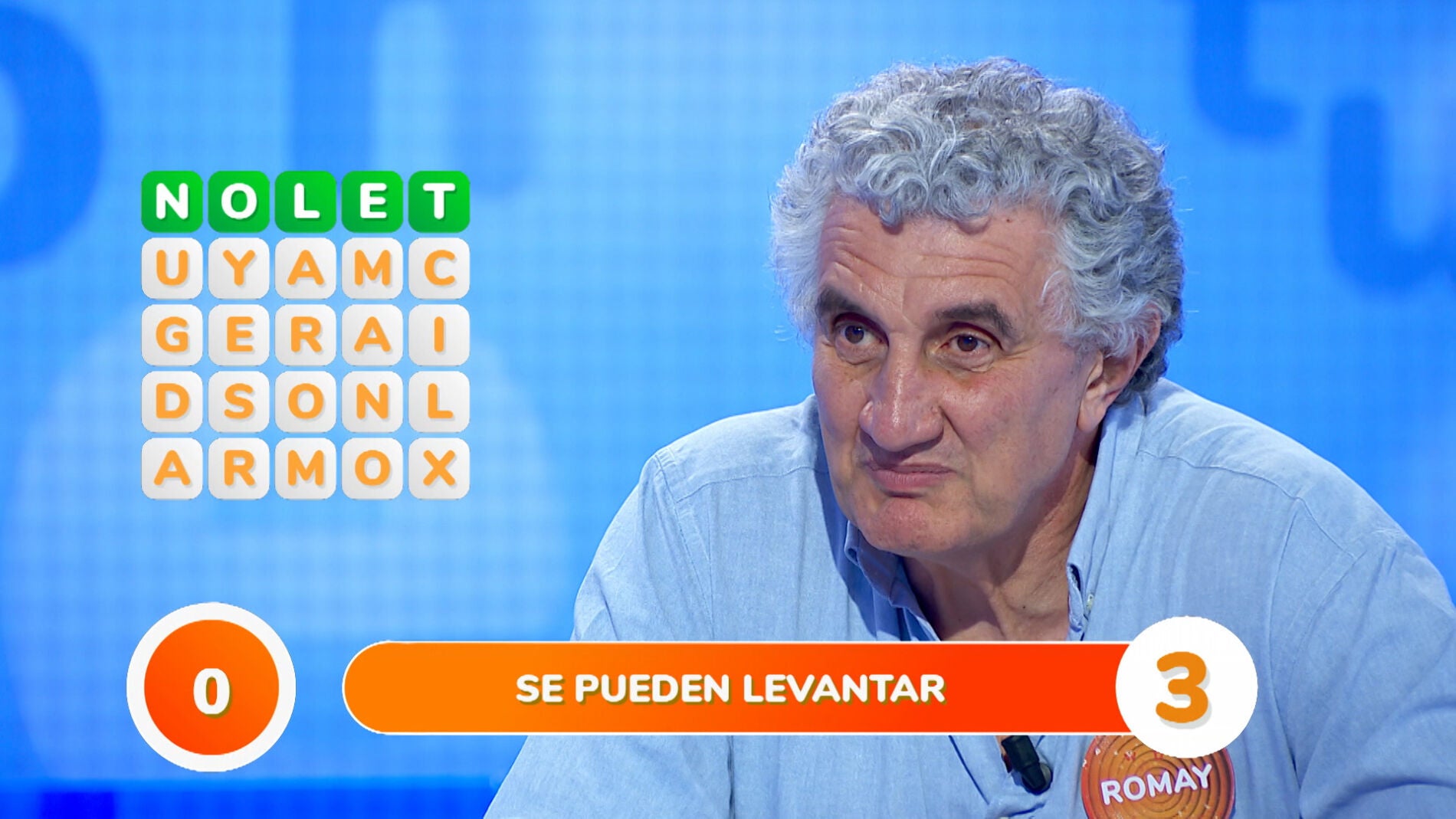 Fernando Romay mata de la risa al equipo rival en la ‘Sopa de Letras’