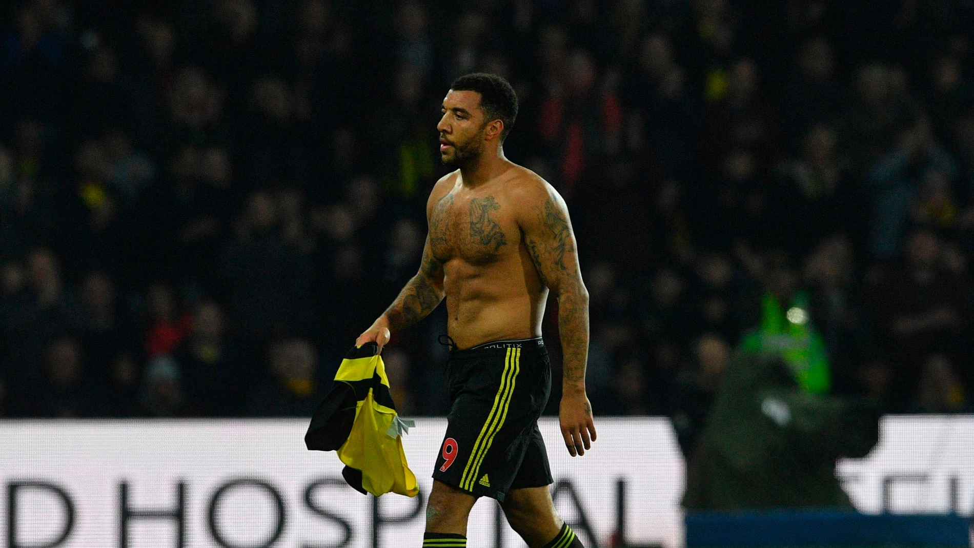El jugador de Watford, Troy Deeney El jugador de Watford, Troy Deeney