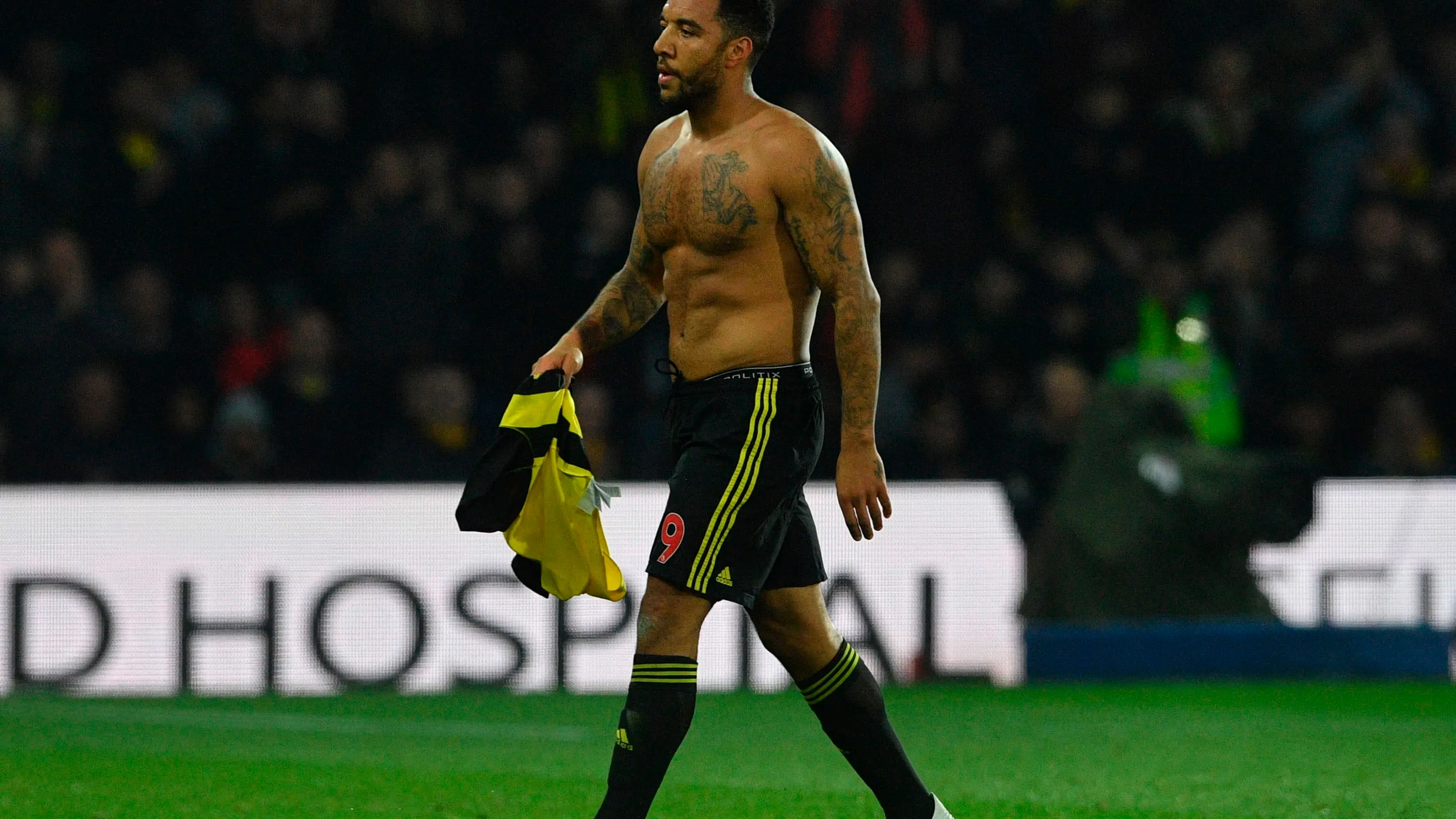 El jugador de Watford, Troy Deeney El jugador de Watford, Troy Deeney