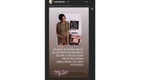 La foto que ha convertido Elena Tablada para dar la buena noticia La foto que ha convertido Elena Tablada para dar la buena noticia