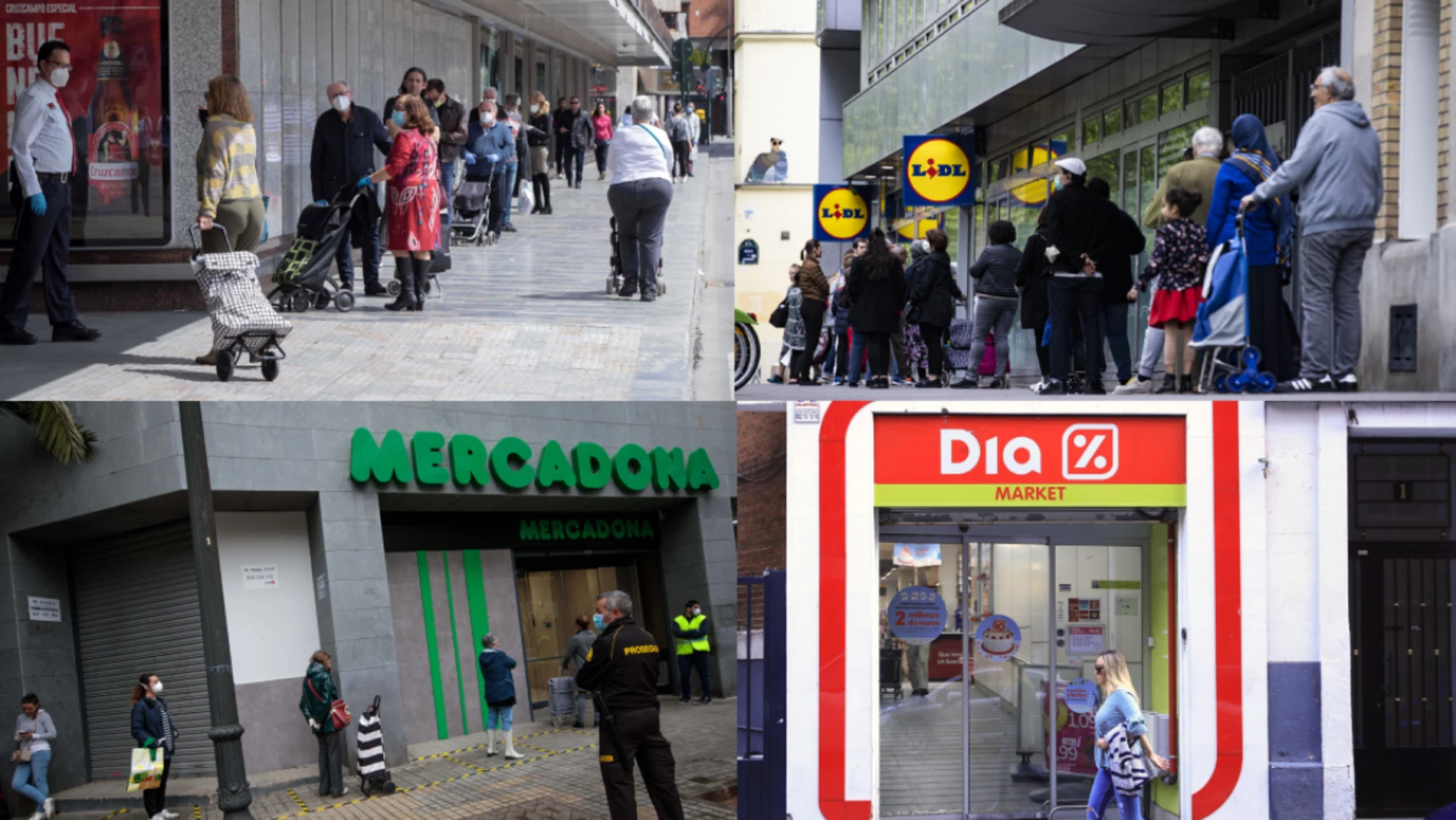 Horarios de los supermercados: Mercadona, Alcampo, Día, Lidl o Carrefour Horarios de los supermercados: Mercadona, Alcampo, Día, Lidl o Carrefour