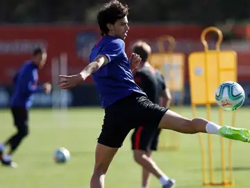 Joao Félix, en el entrenamiento del Atlético de Madrid Joao Félix, en el entrenamiento del Atlético de Madrid