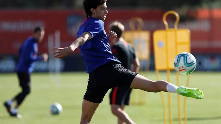 Joao Félix, en el entrenamiento del Atlético de Madrid Joao Félix, en el entrenamiento del Atlético de Madrid