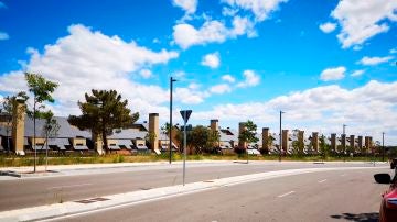 Vista de una calle en Pozuelo de Alarcón