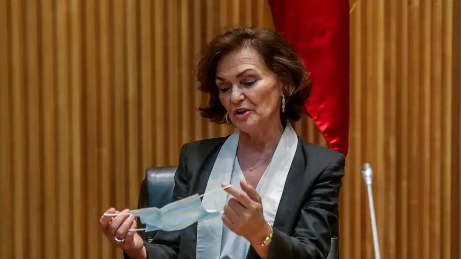 La vicepresidenta primera del Gobierno, Carmen Calvo. La vicepresidenta primera del Gobierno, Carmen Calvo.
