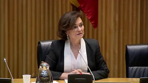 Carmen Calvo, en la comisión de reconstrucción Carmen Calvo, en la comisión de reconstrucción