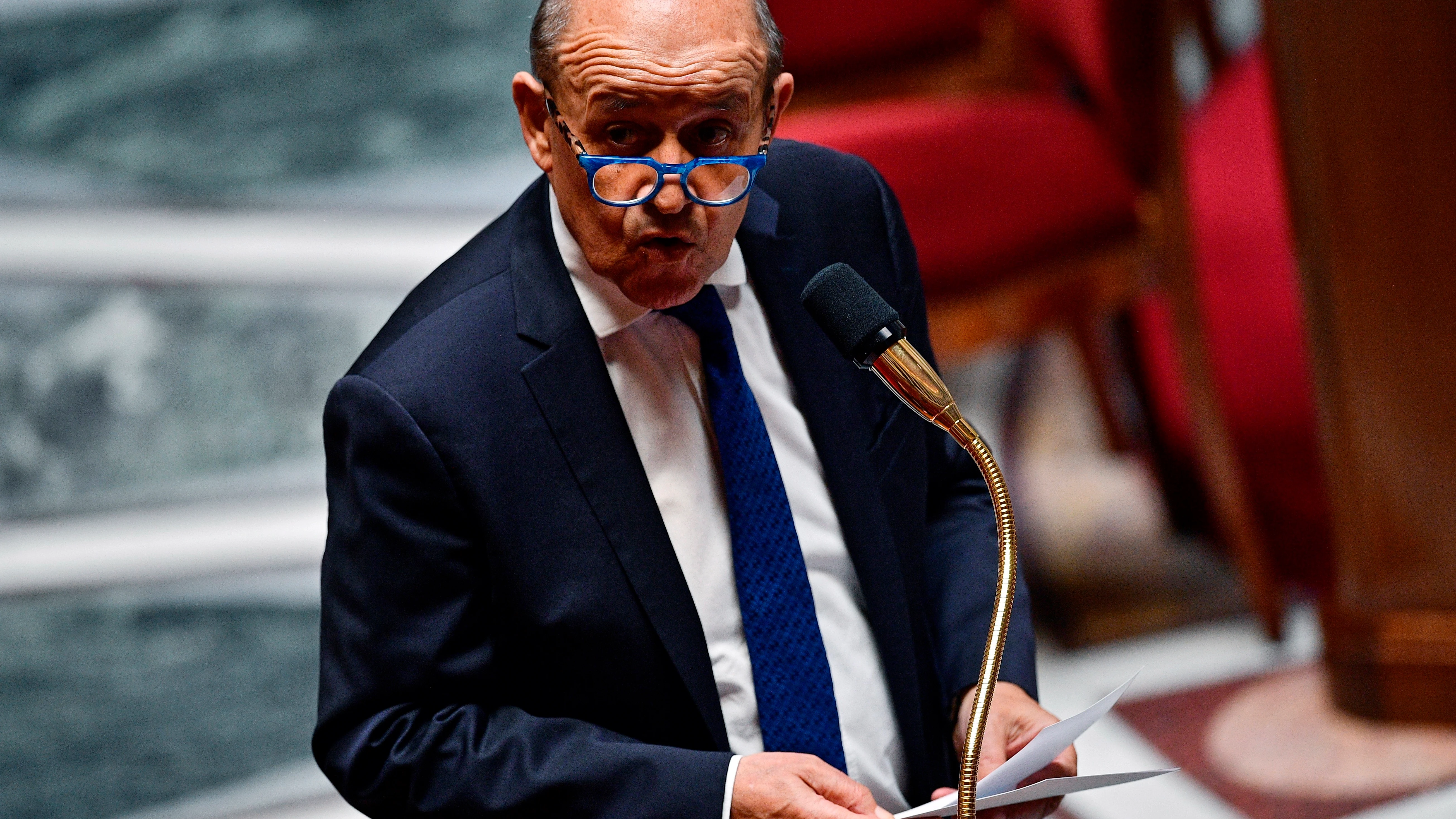 El ministro francés de Exteriores, Jean-Yves Le Drian El ministro francés de Exteriores, Jean-Yves Le Drian