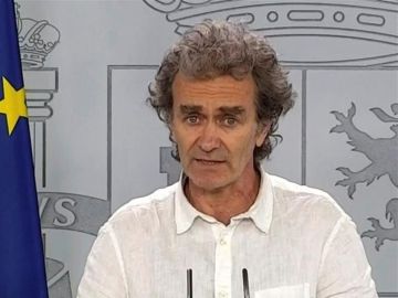 Fernando Simón en rueda de prensa para explicar los últimos datos de la epidemia